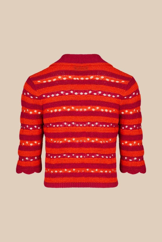 SONIA RYKIEL Pull - Raye Fuchsia/Corail - Femme