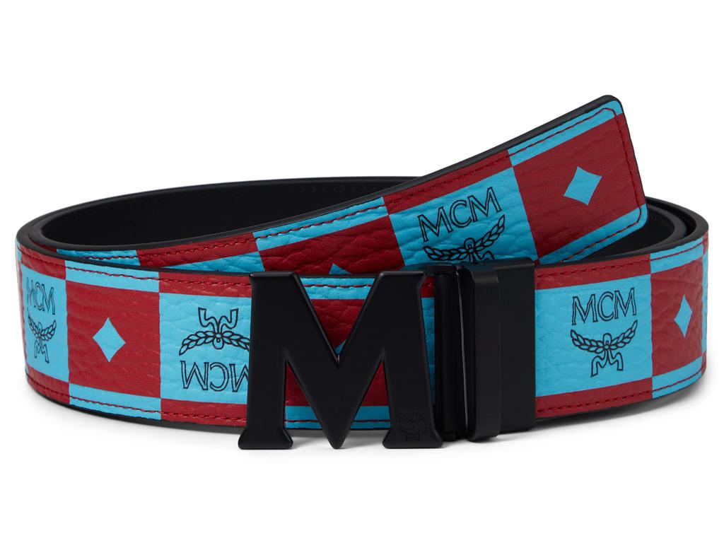 MCM Claus Checkerboard Visetos Belt Bag