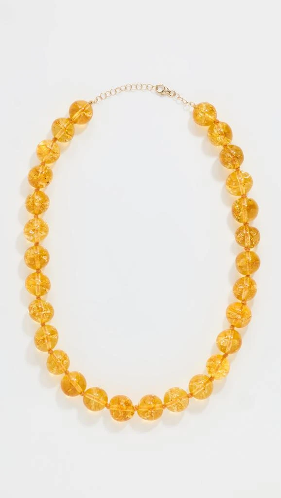 Jia Jia 14k Jumbo Citrine Sphere Necklace 1