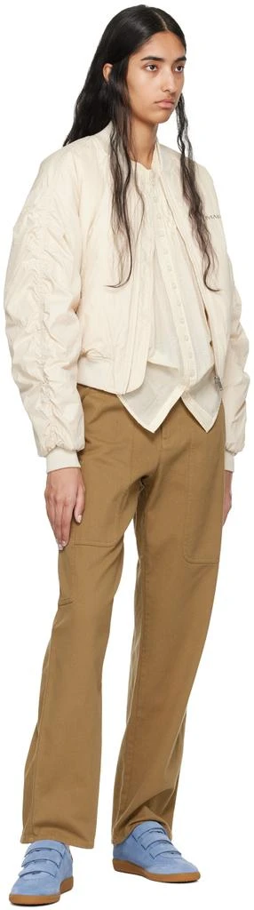 Isabel Marant Beige Bessime Bomber Jacket 4