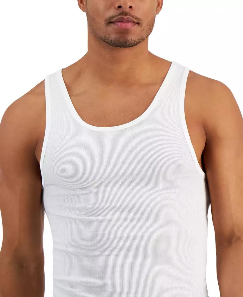 Alfani Men's 4-Pk. Regular-Fit Solid Tanks, Created for Macy's 3