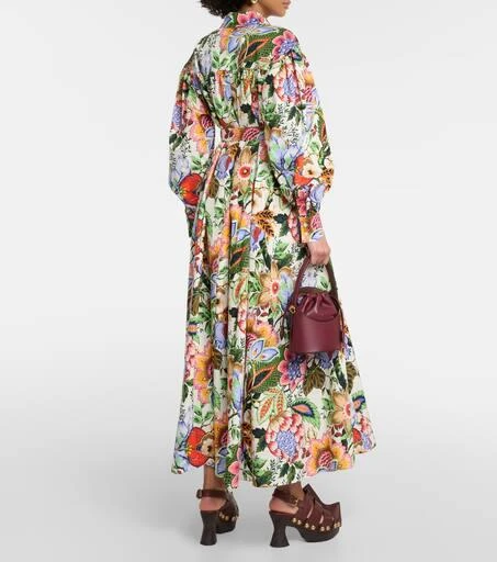 ETRO Floral cotton midi shirt dress 3