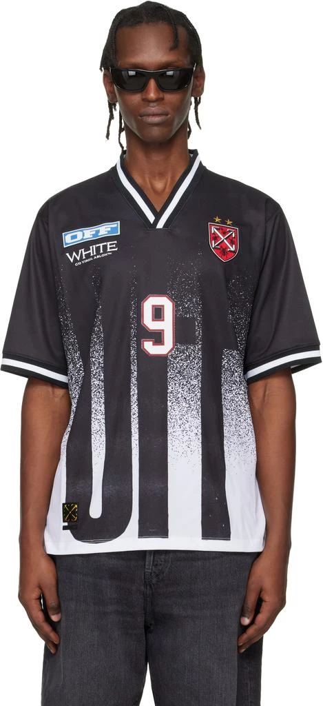 Off-White Black Big 
Off
 Gradient Soccer Jersey