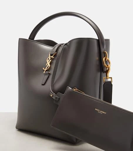 Yves Saint Laurent Le 37 Cassandre leather bucket bag 6