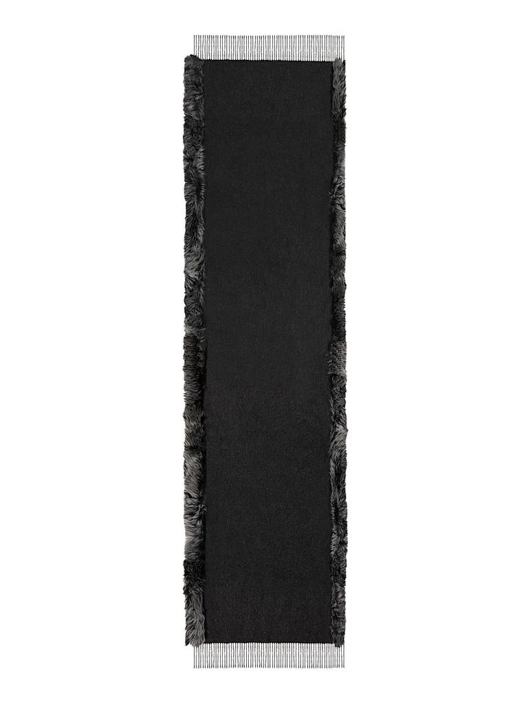 Gorski Cashmere and Wool Stole with Toscana Lamb Trim 1