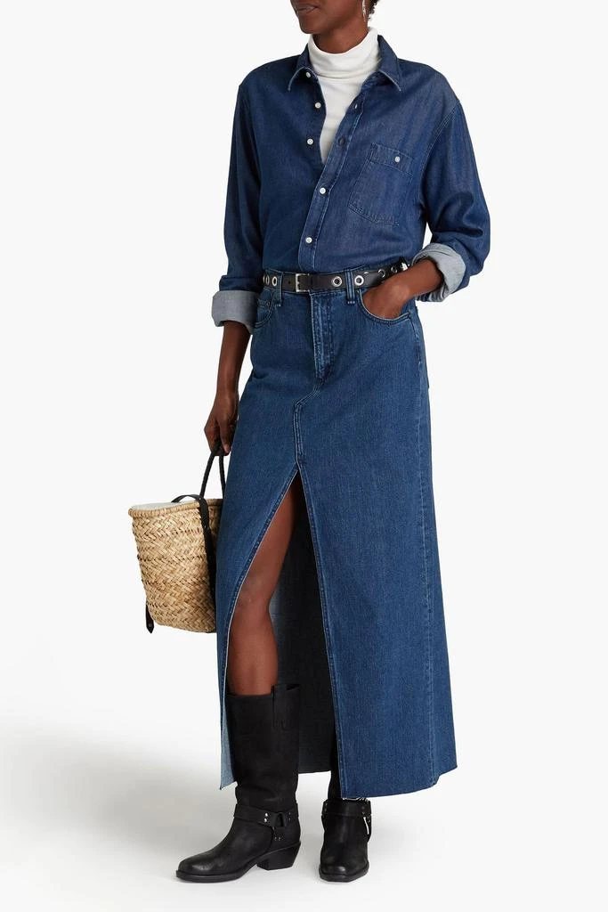 Rag & Bone Avery denim maxi skirt 2