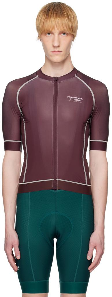 Pas Normal Studios Burgundy Mechanism Jersey T-shirt