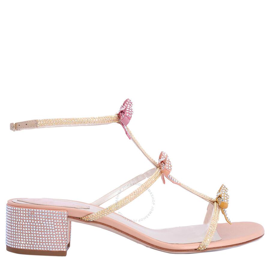 Rene Caovilla Ladies Caterina 40 Bow Sandals