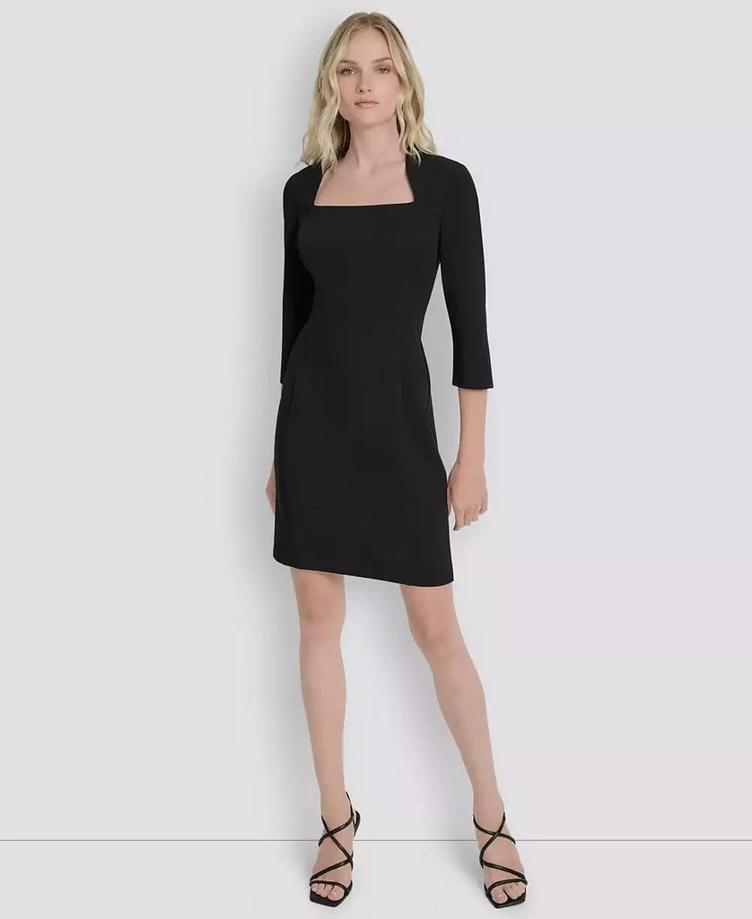 burgundy house of cb dress Black Halo Marissa Sheath Dress in Black main image 1