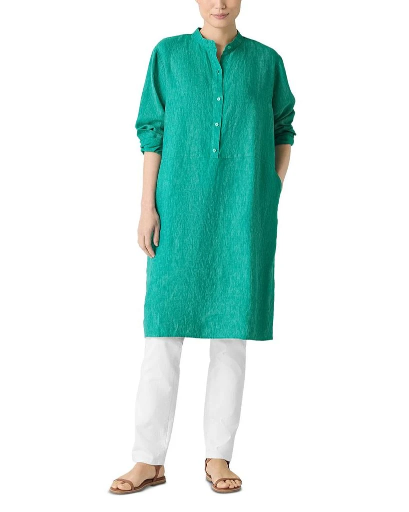Eileen Fisher Washed Linen Délavé Dress 1