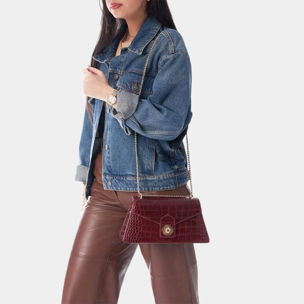 Charriol Charriol Bordeaux Leather Laetitia Crossbody 5
