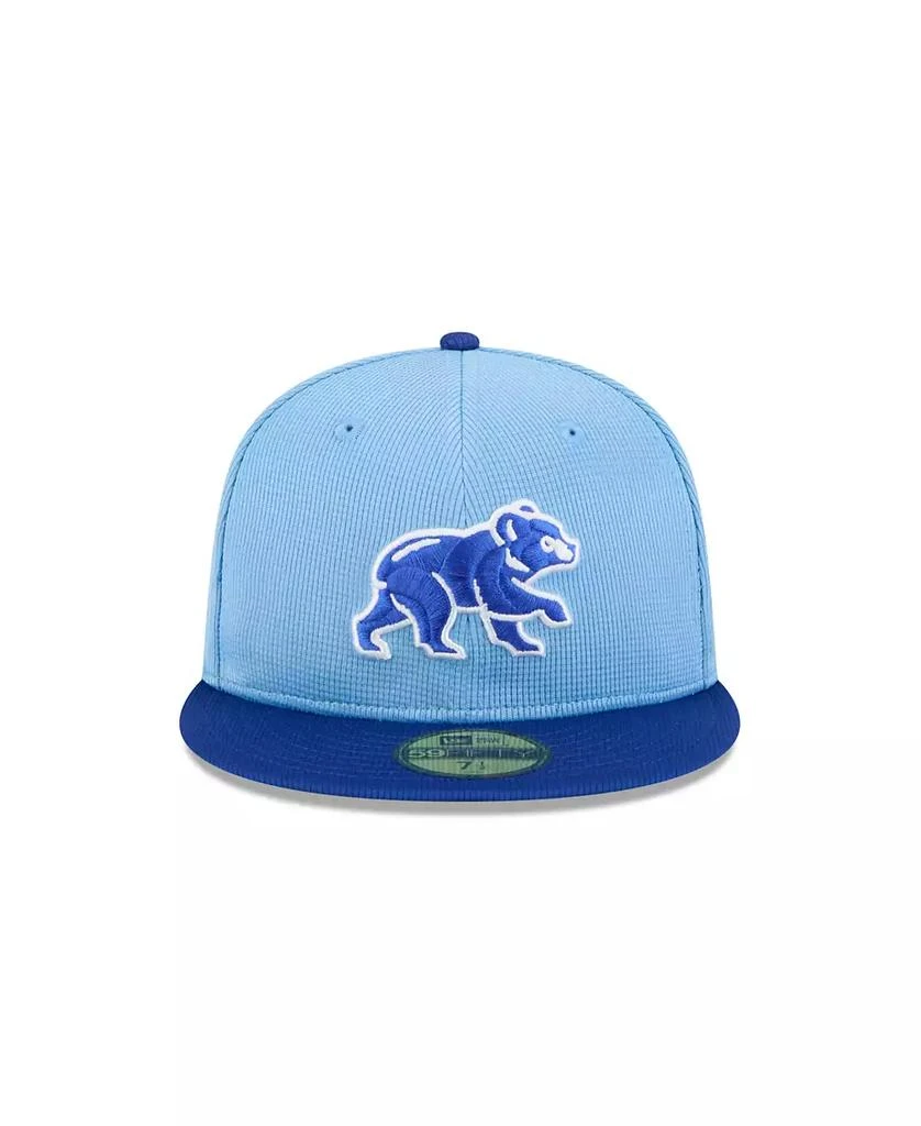 New Era Men's Light Blue Chicago Cubs 2025 Spring Training 59FIFTY Fitted Hat 2