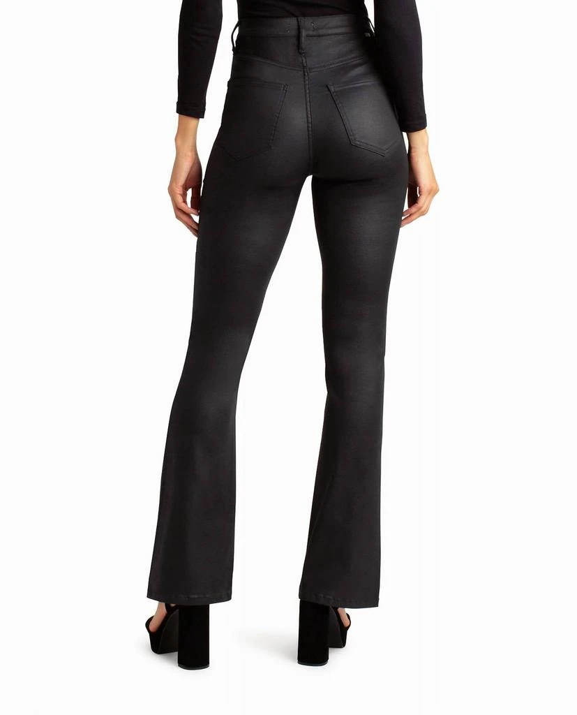 Nicole Miller Glisten High Rise Flared Jeans In Black 2