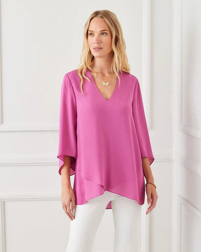 Karen Kane Petite Bracelet Sleeve Asymmetrical Top 2