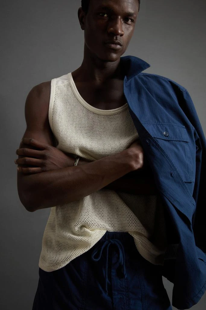 Woolrich Pure Cotton Tank Top by Todd Snyder - Men - White 4
