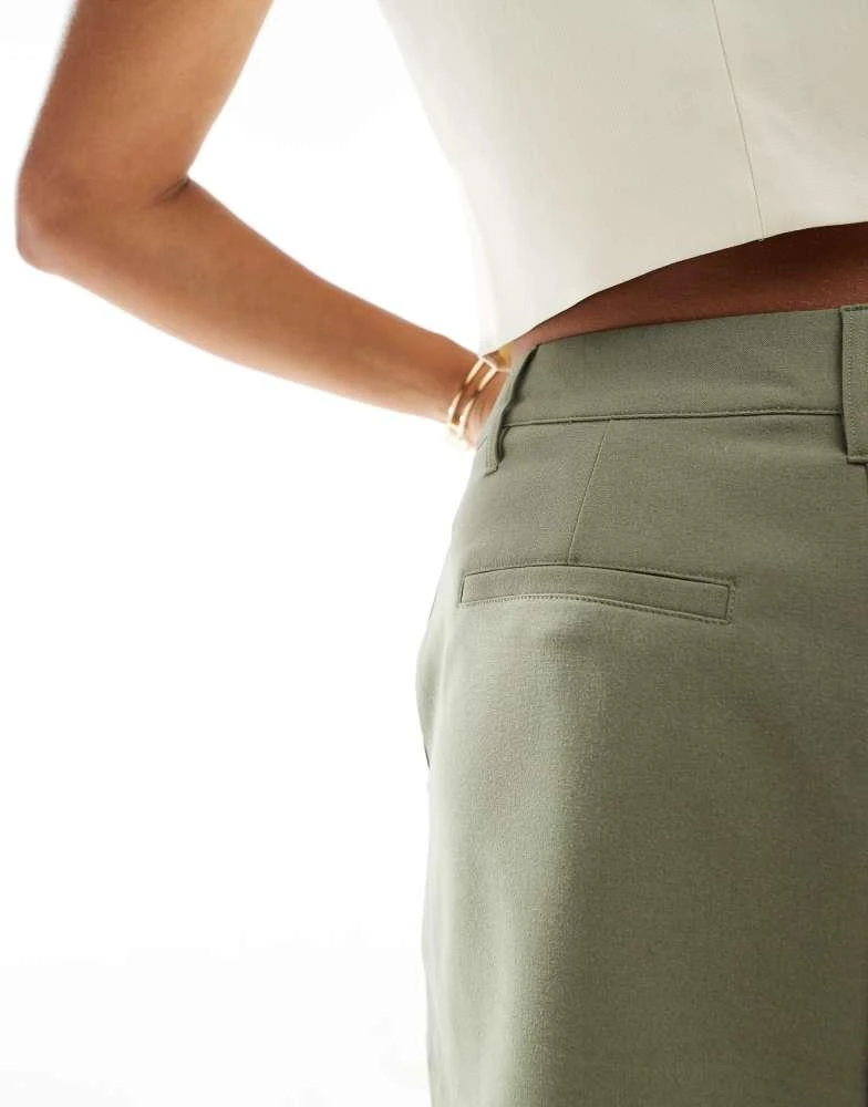 Cotton:On Cotton:On Luis suiting mini skort in burnt olive 4