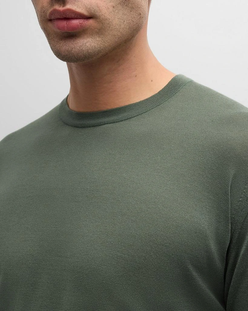 John Smedley Men's Weatherby Sea Island Cotton Crewneck Sweater 5