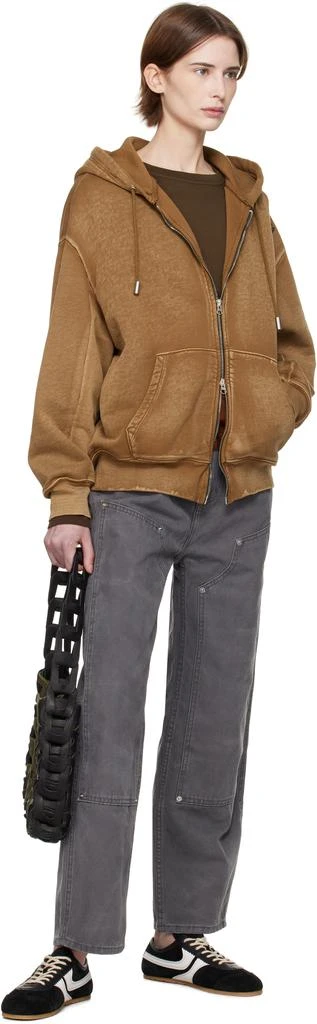 Eckhaus Latta Tan Zip Hoodie 4