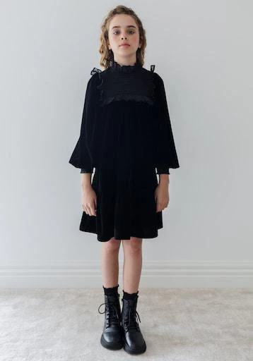 petite amalie black dress Saint Laurent Black, Red Polkadot Silk Off-Shoulder Midi Dress With Sc –  Sellier