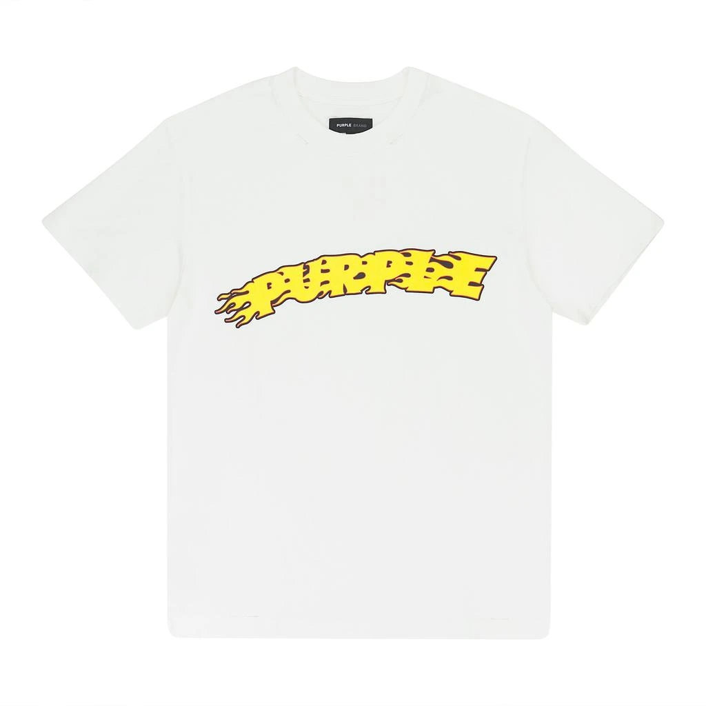 Purple Brand TEXTURED JERSEY SS TEE OFF WHITE T-SHIRTS 2