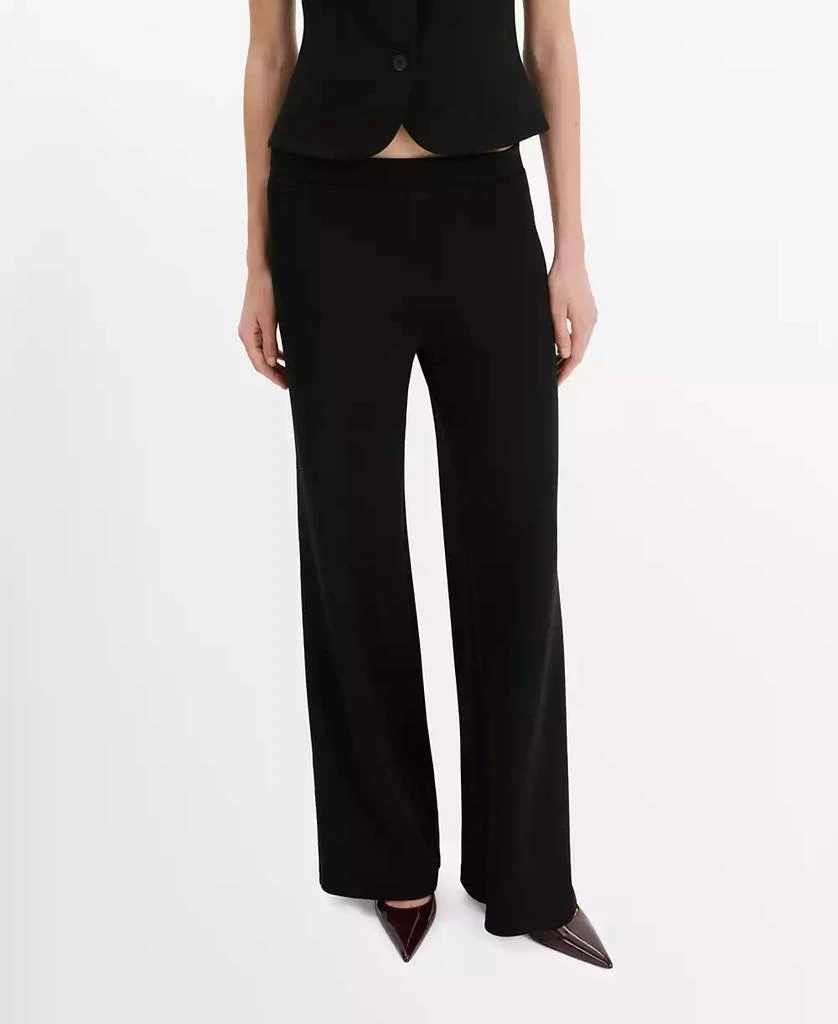 Mango Women
s Straight Low-Rise Suit Pants