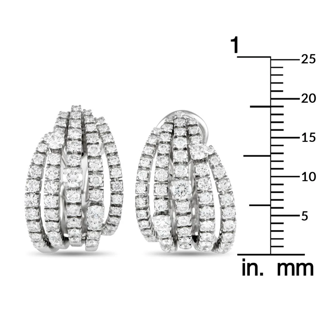 Damiani Notte di San Lorenzo 18K White Gold 2.01ct Diamond Earrings MF03-111524 4