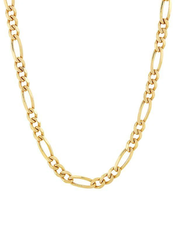 Saks Fifth Avenue Basic 18K Goldplated Sterling Silver Figaro Chain Necklace/18" 1