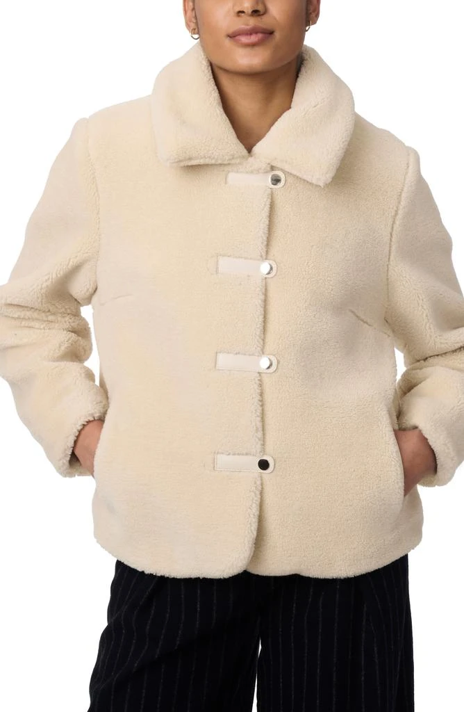 Bernardo Short Faux Shearling Coat 5