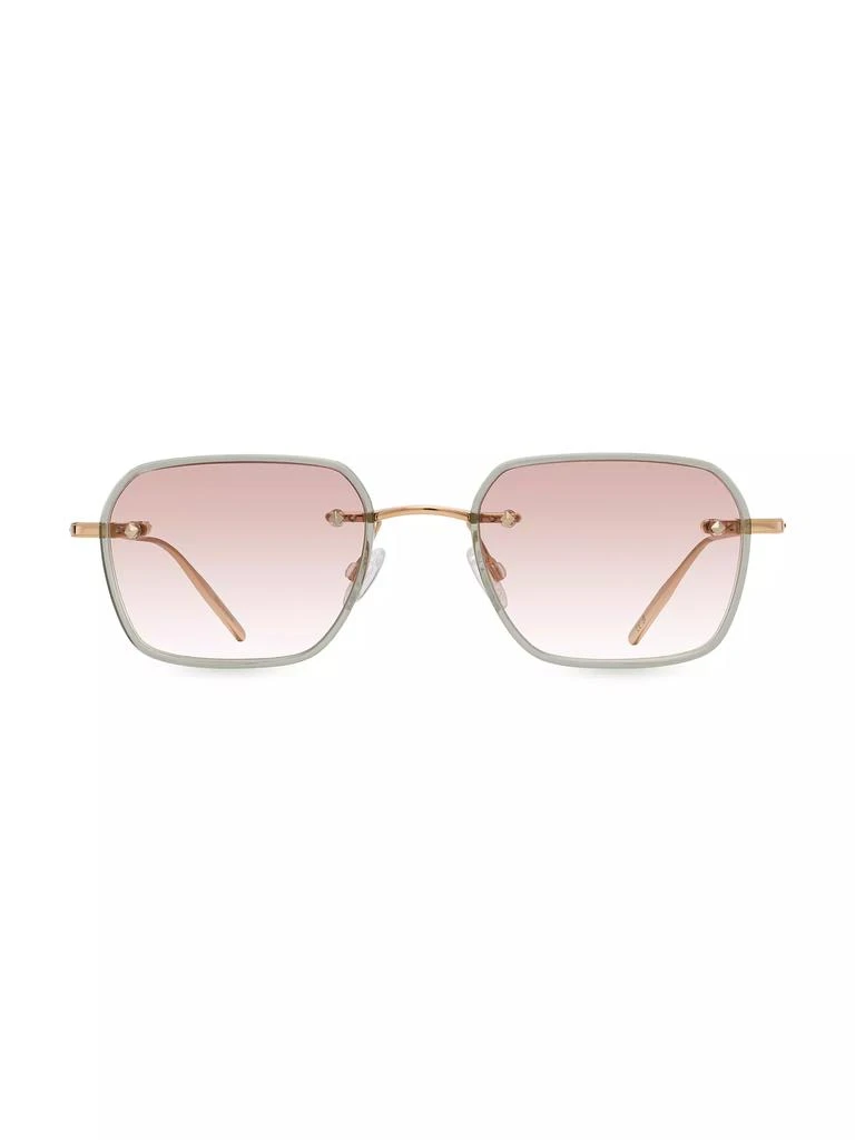 Barton Perreira Rimless Louie 49MM Rectangular Sunglasses 2