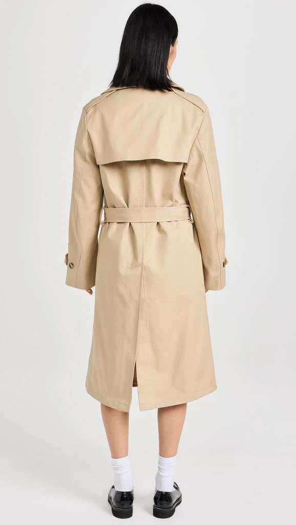 HOMMEGIRLS Classic Khaki Trench Coat 2
