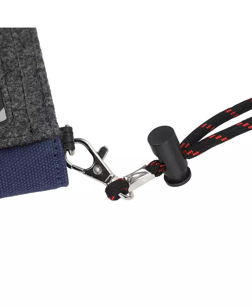 ONE PIECE Men's Live Action Straw Hat Skull & Crossbones Navy Bifold Wallet 5