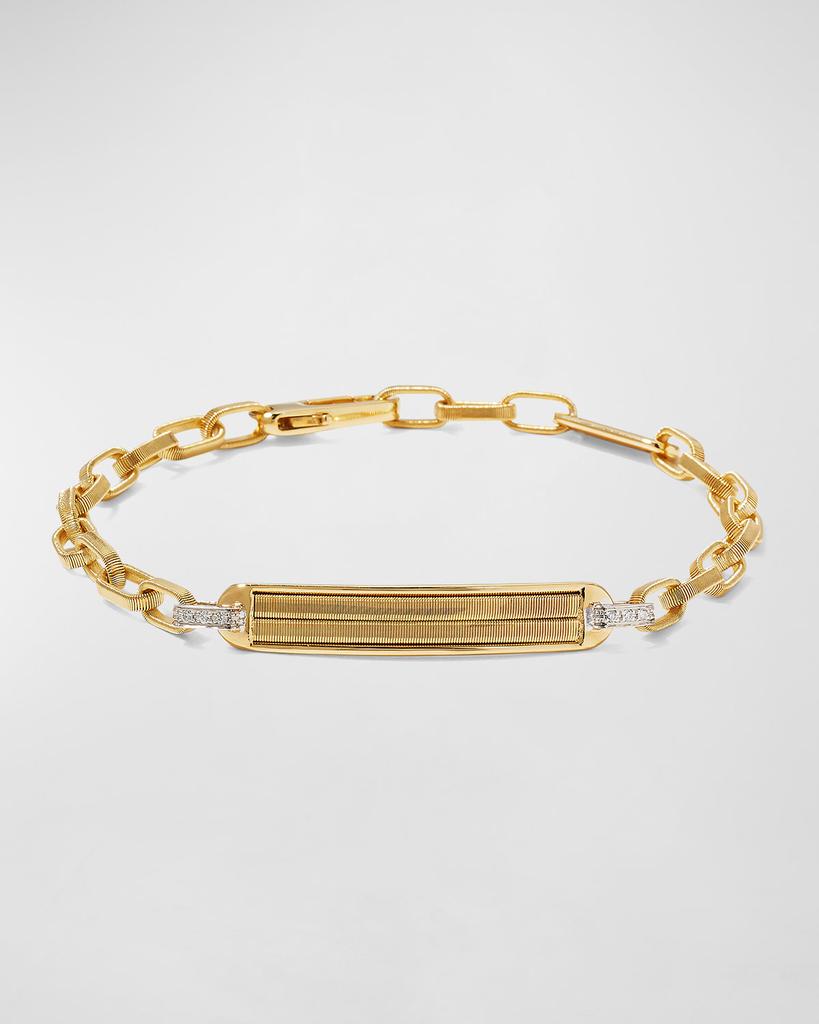 Marco Bicego Uomo 18K Yellow Gold Bracelet with Diamonds