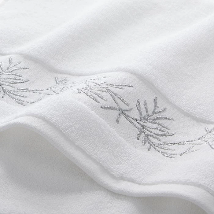 Hudson Botanical Embroidered Hand Towels, Set of 2 - Exclusive 2