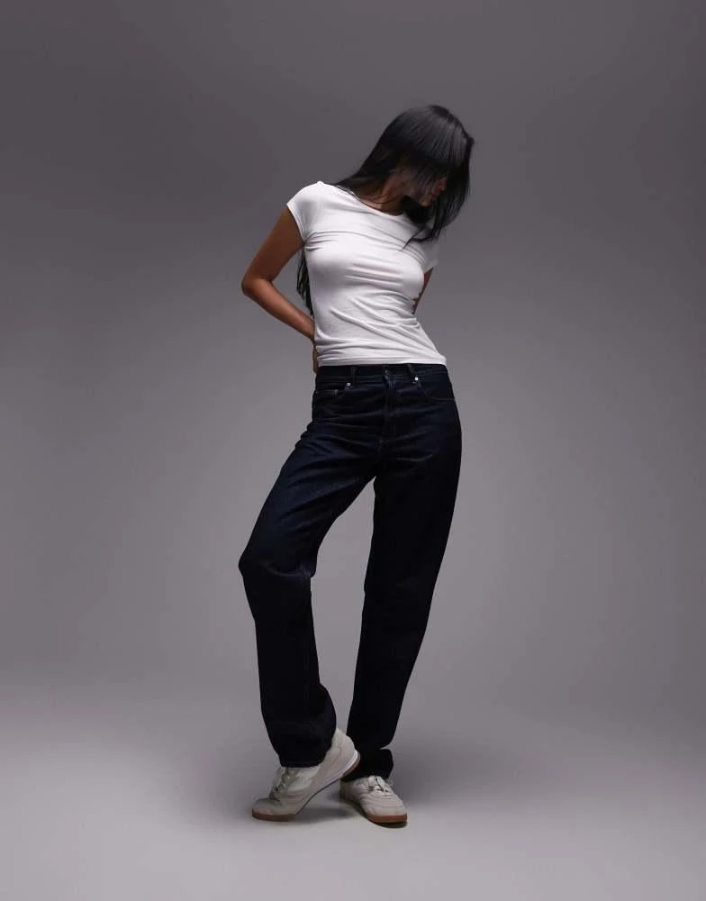 ARKET ARKET supersoft slim fit  short sleeve t-shirt  in white 3