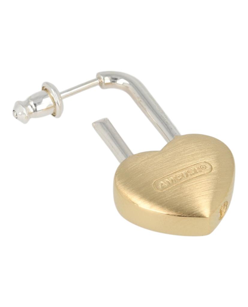 AMBUSH®︎ SMALL HEART PADLOCK EARRING Ambush Small Heart Padlock Single Earring - JEWELRY - Save