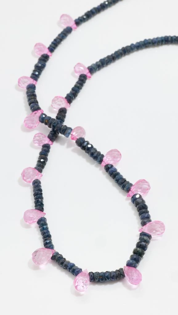 Jia Jia 14k Sapphire Pink Topaz Candy Necklace 3