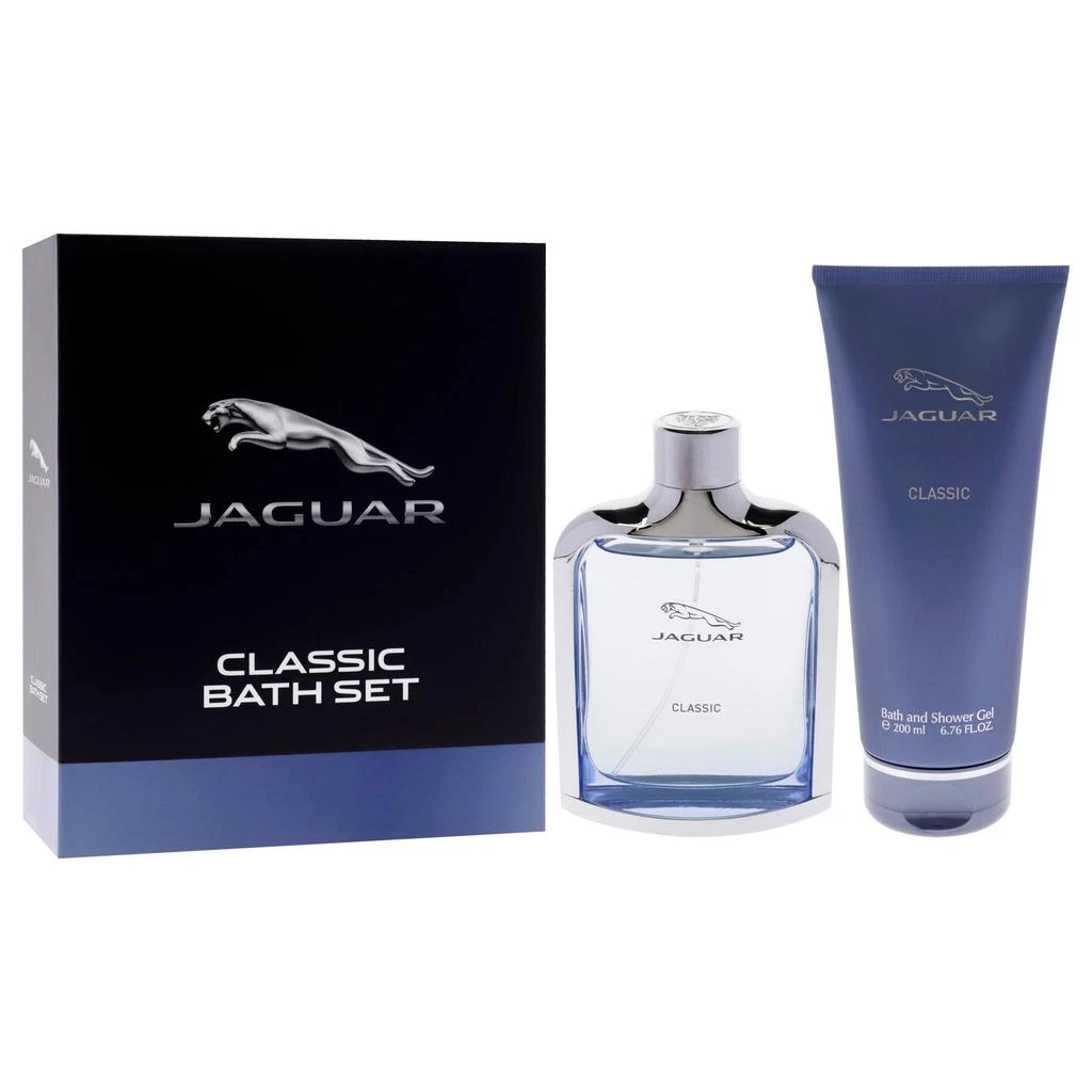 JAGUAR Classic Blue by  for Men - 2 Pc Gift Set 3.4oz EDT Spray, 6.7oz Bath and Shower Gel 3