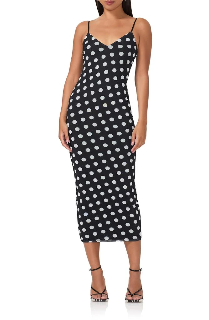 AFRM Amina Mesh Midi Slipdress 1