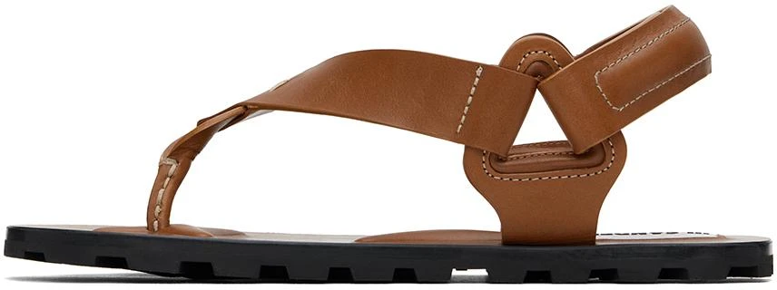 Jil Sander Brown Strap Sandals 3