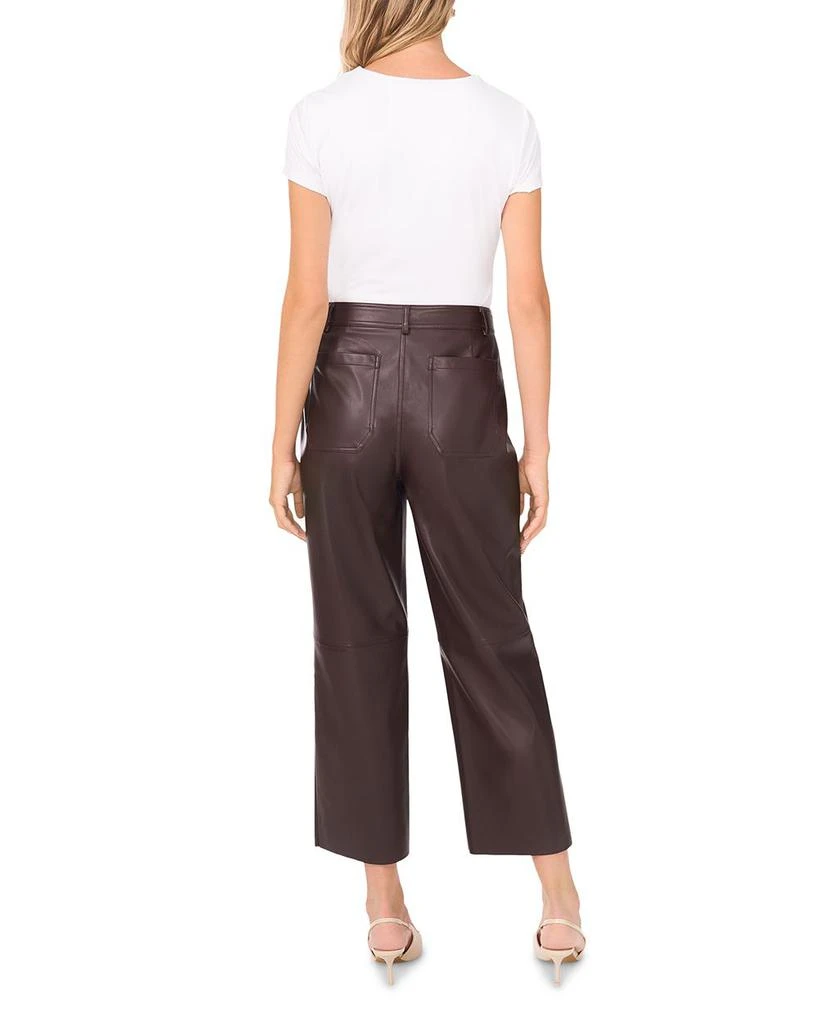 Vince Camuto Wide Leg Faux Leather Pants 4