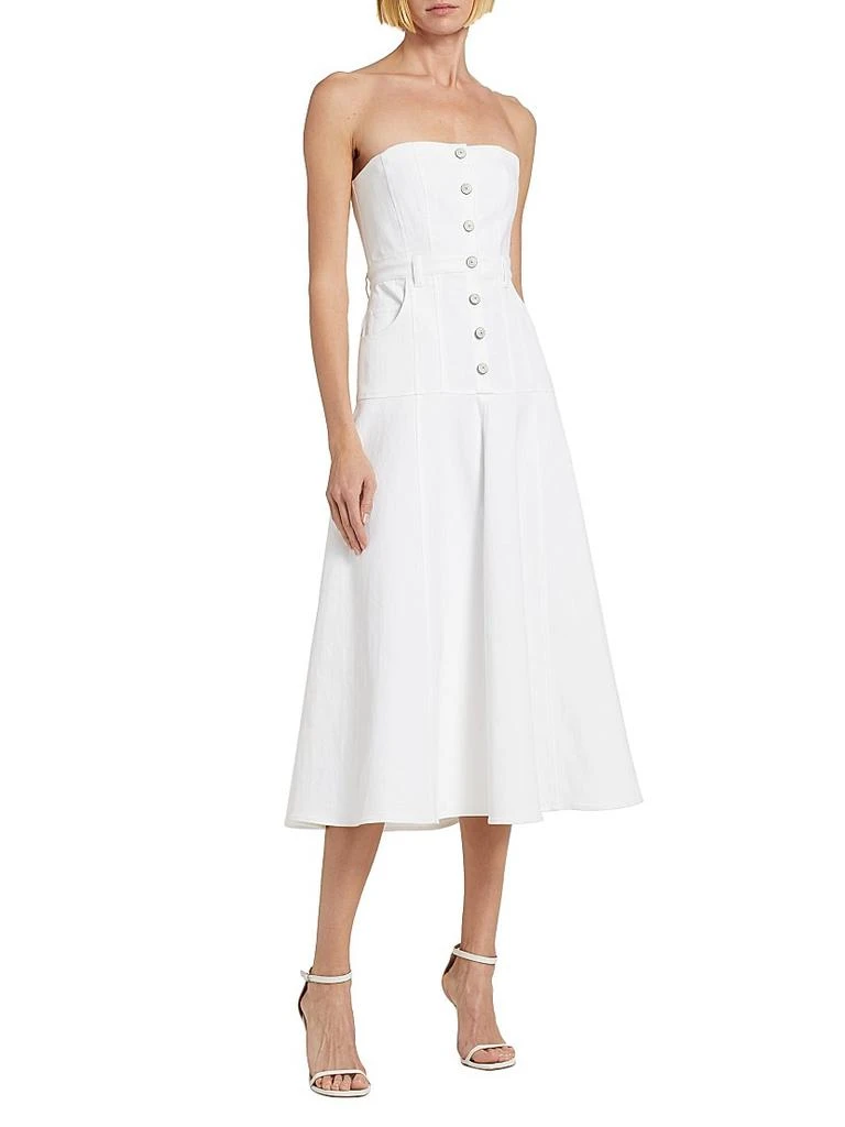 Cinq à Sept Veena Denim Strapless Midi-Dress 4