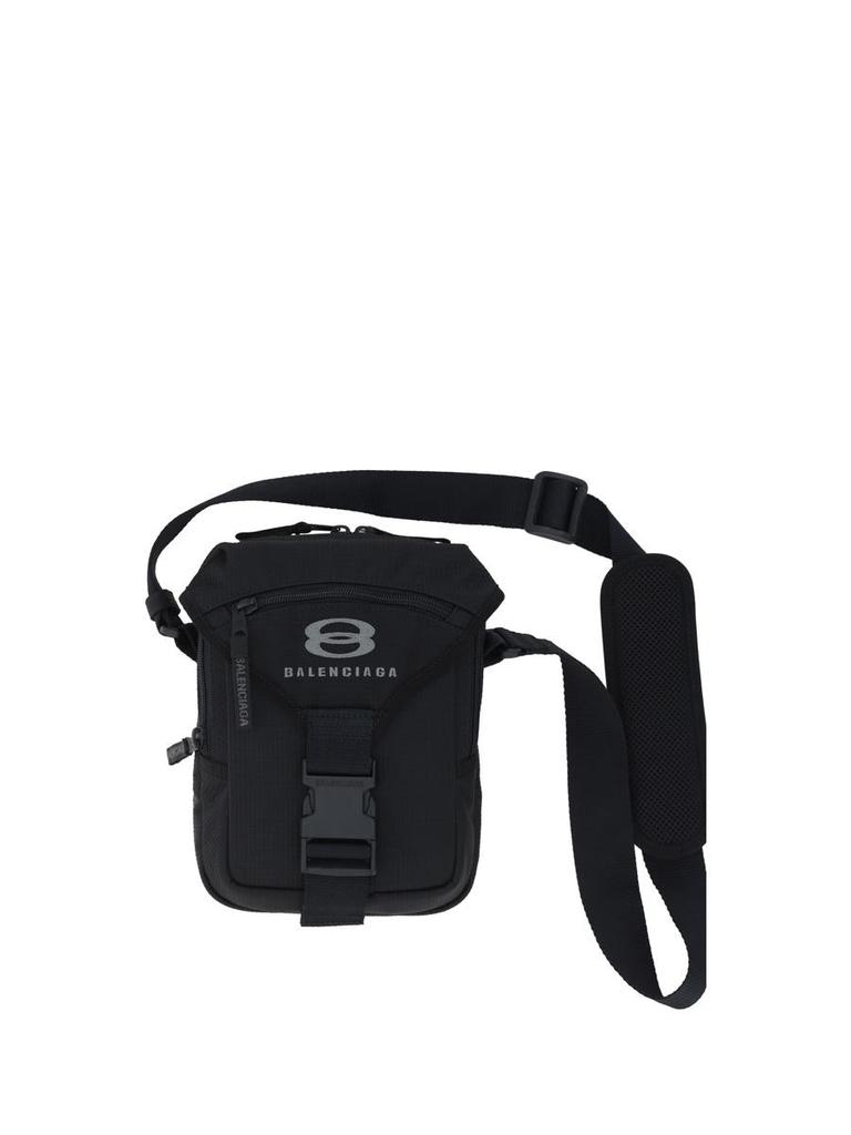 Balenciaga UNITY SHOULDER BAG IN BLACK NYLON - Shoulder Bags