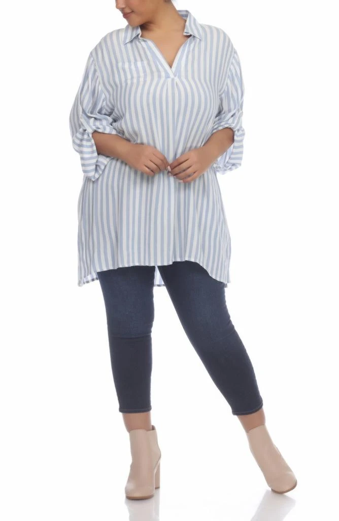 BOHO ME Stripe Collared Shirtdress 3
