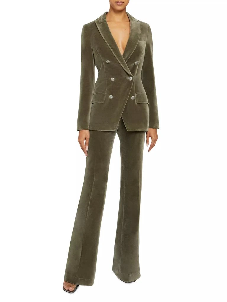 Santorelli Velvet Double-Breasted Blazer 2