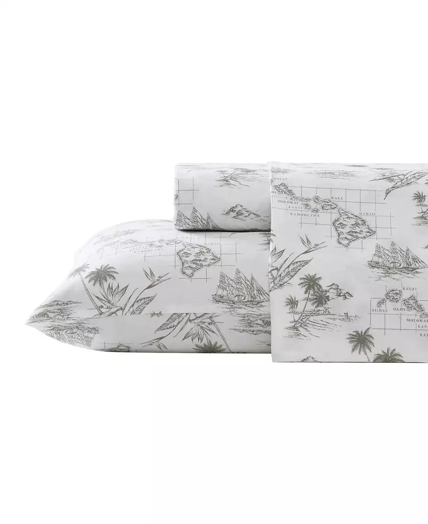 Tommy Bahama Home Cotton Percale 4 Piece Sheet Set, King