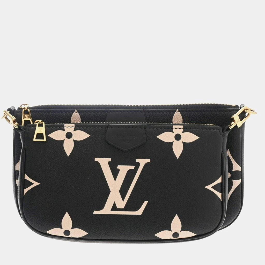 Louis Vuitton Louis Vuitton Black/Beige Monogram Empreinte Multi Pochette Accessoires Shoulder Bag 1