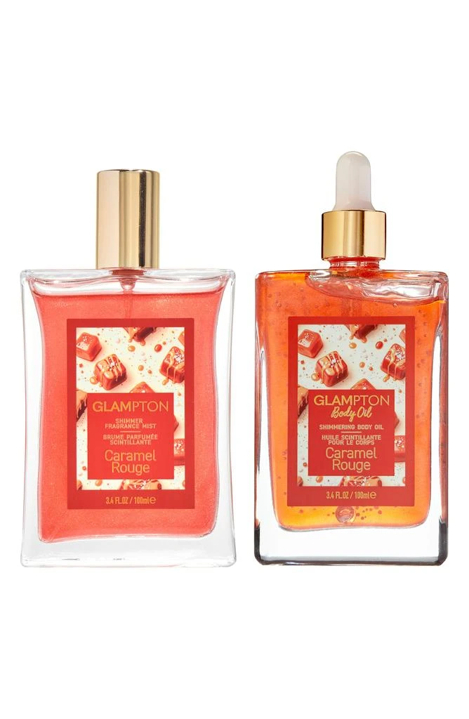 GLAMPTON Caramel Rouge Fragrance 
Body Oil Set