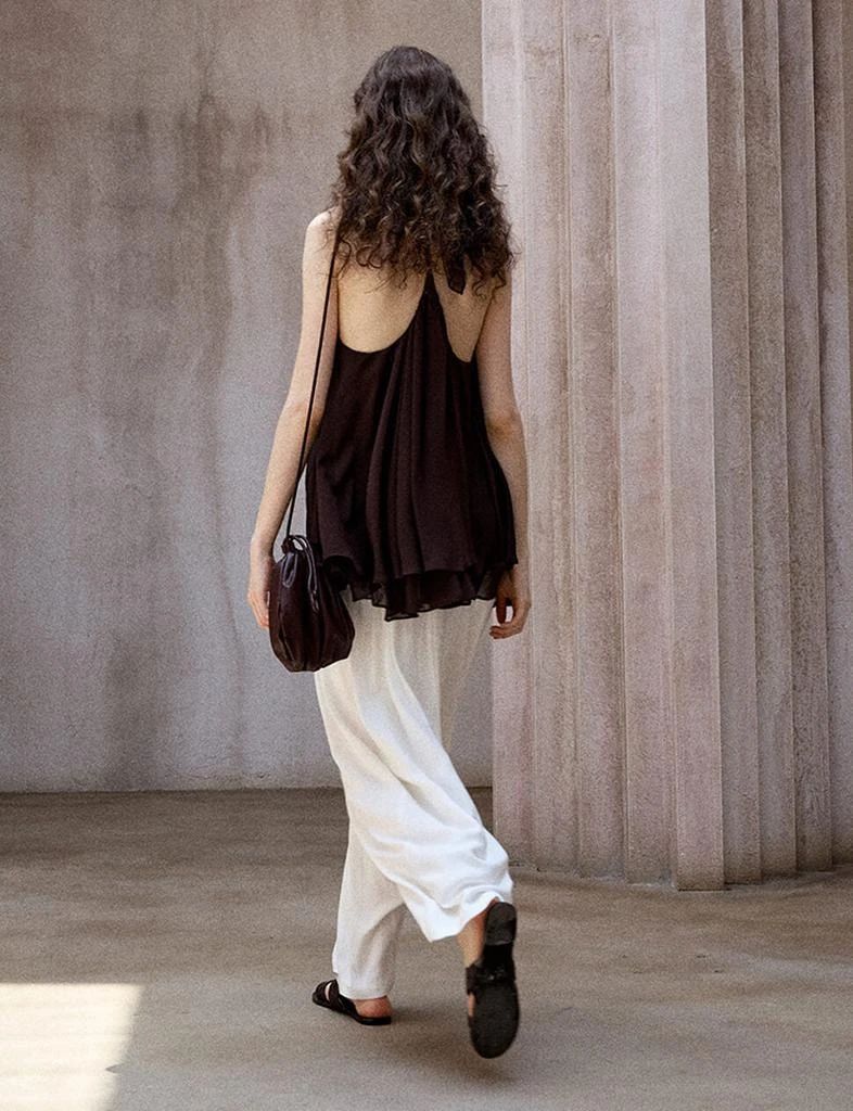 Pixie Market White Draped Trousers 9