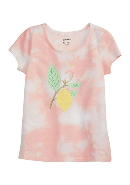 Crown & Ivy™ Ivy Toddler Girls Short Sleeve Graphic Top 1