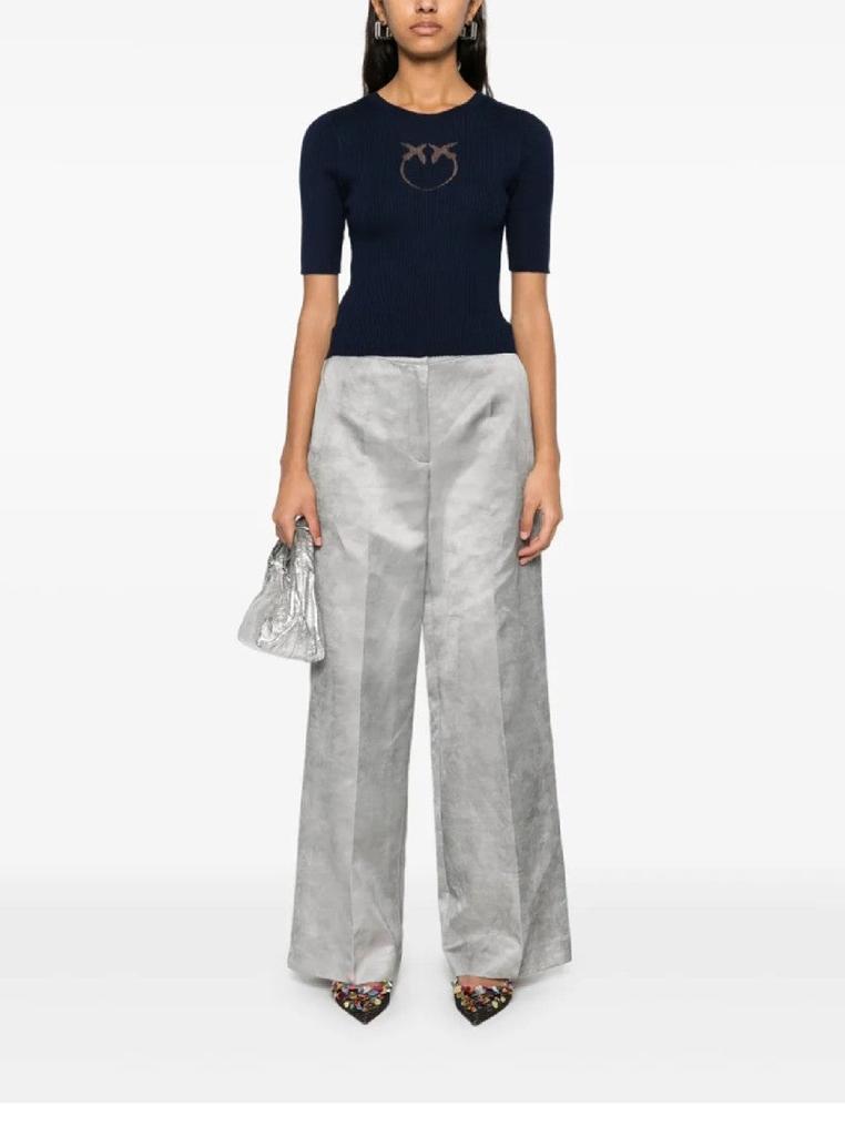 PINKO Wide-Leg Trousers With High Waist